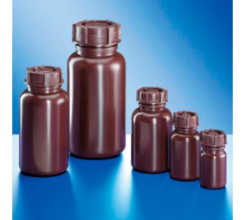 Бутыль Kautex широкогорлая 100 мл, LDPE, круглая, коричневый цвет, с винтовой крышкой Бутыль Kautex широкогорлая 100 мл, LDPE, круглая, коричневый цвет, с винтовой крышкой