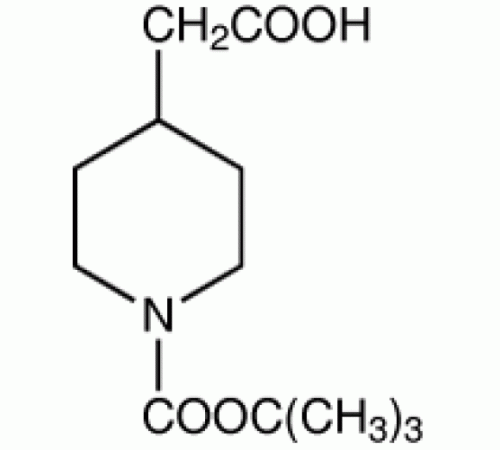 (1-BOC-пиперидин-4-ил)уксусная кислота, 97%, Acros Organics, 1г (1-BOC-пиперидин-4-ил)уксусная кислота, 97%, Acros Organics, 1г